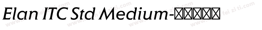 Elan ITC Std Medium字体转换